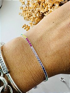 Pulseira Riviera colorida