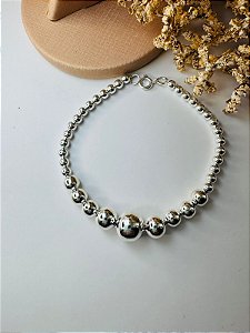 Pulseira bolas vários tamanhos