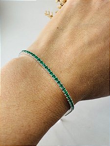Pulseira Riviera verde 2mm