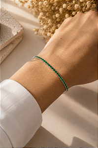 Pulseira Riviera verde 2mm