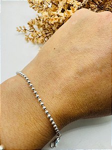 Pulseira bolinha 2mm
