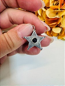 Pingente country estrela