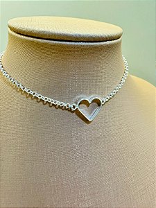 Tornozeleira coração vazado