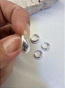 Brinco duo argola click gota