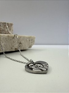 Pingente personalizado em aço premium com foto