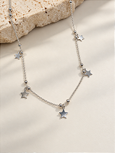 Chocker estrelas e bolinhas
