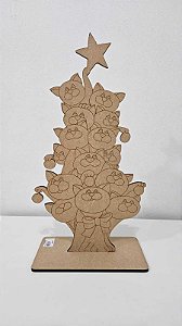 Árvore de gatinhos 50x27x4cm