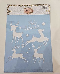 Stencil Renas 18x23cm