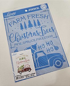 Stencil Natal 20x25cm