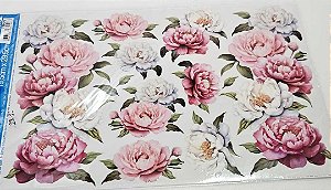 Transfer Grande Rosas 19,5x29,5cm