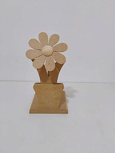 Porta Papel Toalha Flor em MDF 15X28X13cm
