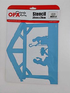 Stencil Manjedoura 20X25cm