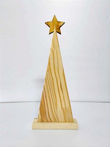 Árvore com Estrela M 33X13X4cm