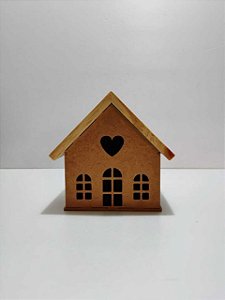 Casinha Mista Coração 14x14x11cm