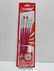 Kit Pincéis Artistícos 5 peças