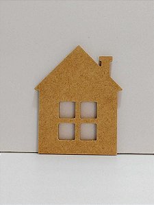 Placa Casinha com Chaminé 10x12x0,6cm