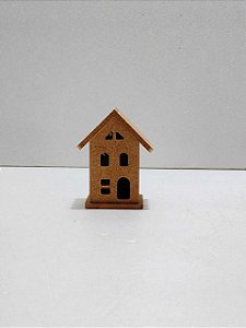 Mini Casinha Sobrado 2 Andares 4,5x5,7x3,3cm
