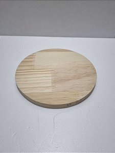 Tábua de Pinus Redonda Lisa 16x16x1,2cm