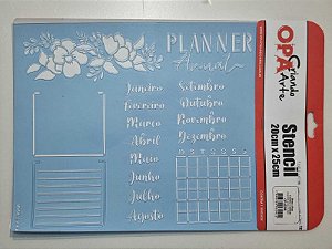 Stencil Planner Anual OPA3398 20x25cm