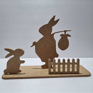 Coelho com Bolsa 20cm