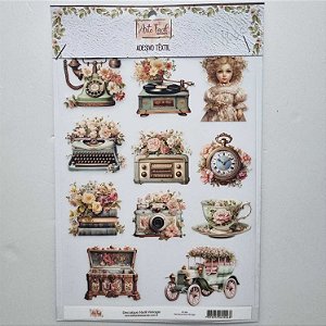 Transfer Textil Médio Vintage DX-006 15x20cm