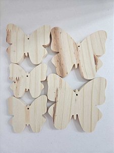 PENCA DE BORBOLETAS 5 UN PINUS 14x12cm