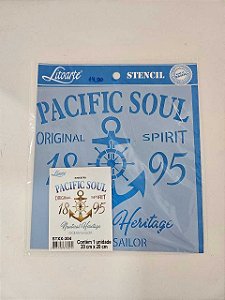 STENCIL Pacific Soul STXX304- 20x20cm