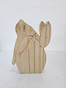 Coelho Deitado no Ovo- 16x11cm