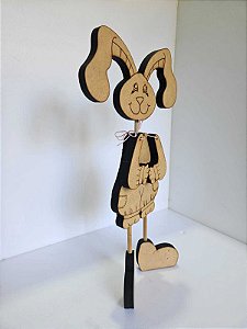 Coelho em pé em MDF 35cm