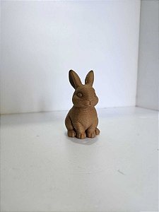 COELHO em impressora 3D- plástico com bambu- 8cm