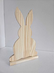 COELHO EM PINUS-25X15X3cm