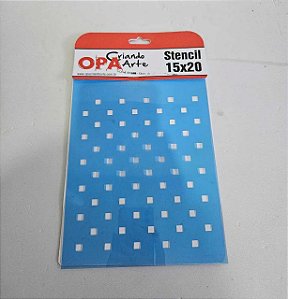 Stencil Quadrado Micro- OPA 745- 15x20cm