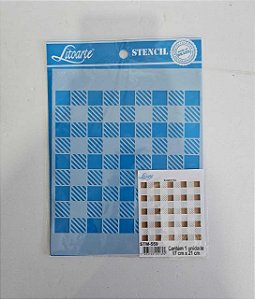 Stencil Xadrez- STM 559- 17x21cm