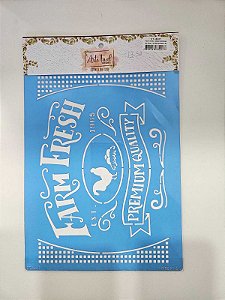 Stencil Farmhouse Premium quality- Arte fácil ST-8007- 18x23cm