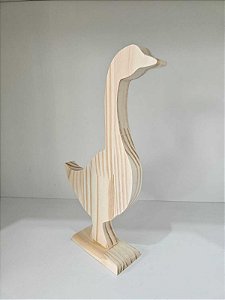 Ganso em pinus P- 26x14x4cm