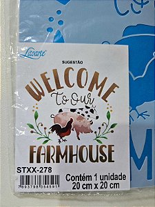 Stencil Farmhouse- STXX 278- 20x20cm