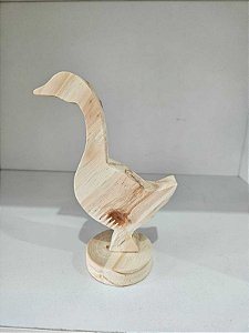 Ganso em Pinus P- 16x10x5cm