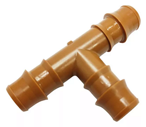 Conector Te Dentado Marrom 16/17mm - Netafim
