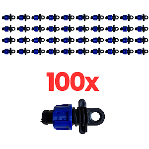 Conector Final  Com Anel Azul 100 unidades - Netafim
