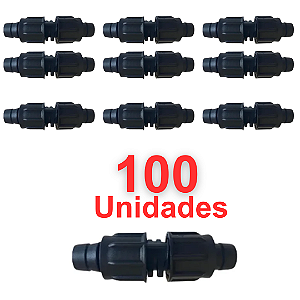 Emenda - Conector união rosca 16 mm - 100 Unidades