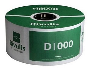 Tubo Gotejador D1000 16/8mil  1.50 L/h 30cm 1000m - Naandan by Rivulis