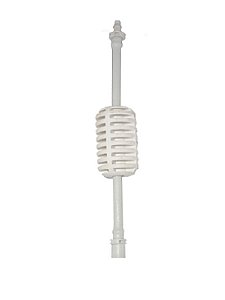 Microtubo SSPE 4x6,5 30cm com Estabilizador e Conector Pressão Macho/Fêmea - Netafim