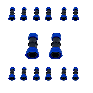 50X Emendas - Conector união liso de meia 16 mm