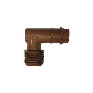 Conector Cotovelo Dentado Para Flexnet 16/17mm X 1/2" Rosca Macho - Azud