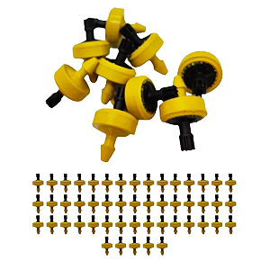 Botão Gotejador Auto Compensado PCJ/CNL 0.5 L/H CIL - Amarelo