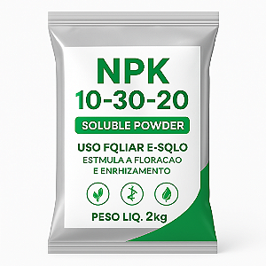 Adubo Foliar E Solo Em Pó Solúvel Npk 10-30-20 2kg