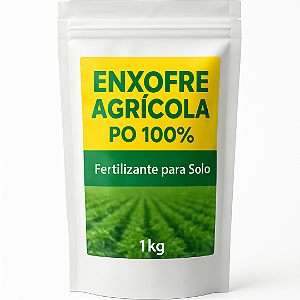 Enxofre Agrícola Pó 100% 1kg | Fertilizante para Solo