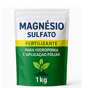 Fertilizante Sulfato de Magnesio Hidroponia e Foliar Solúvel 1KG