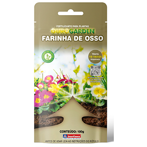 Fertilizante Farinha de Osso para Plantas com Zip Lock - 100g