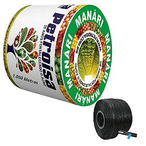 Mangueira Petroisa Gotejamento 1.5 L/h 10mil 30cm 1.000m